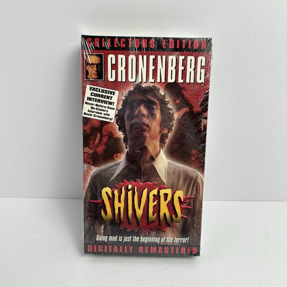 SHIVERS VHS CRONENBERG RABID BROOD SCANNERS VIDEODROME FLY DEAD RINGERS HORROR
